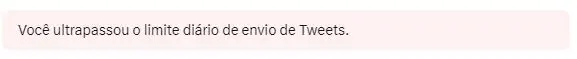 Mensagem do twitter