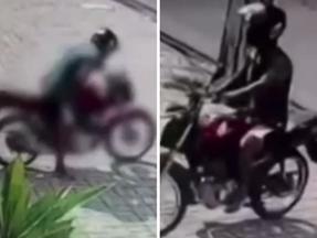 Captura de tela de vídeo de motociclista que estaria se masturbando na frente de mulheres em Fortaleza