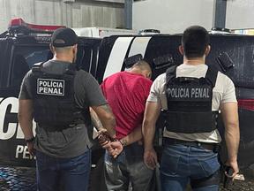 'Mateusim Panda' foi preso por policiais penais, em um posto de combustíveis, em Sobral