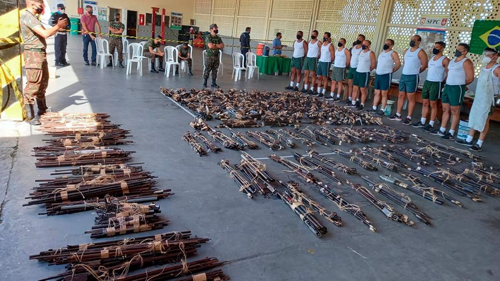 Armas apreendidas pelas Forças de Segurança do Estado são encaminhadas pelo Poder Judiciário ao Exército Brasileiro, para destruição