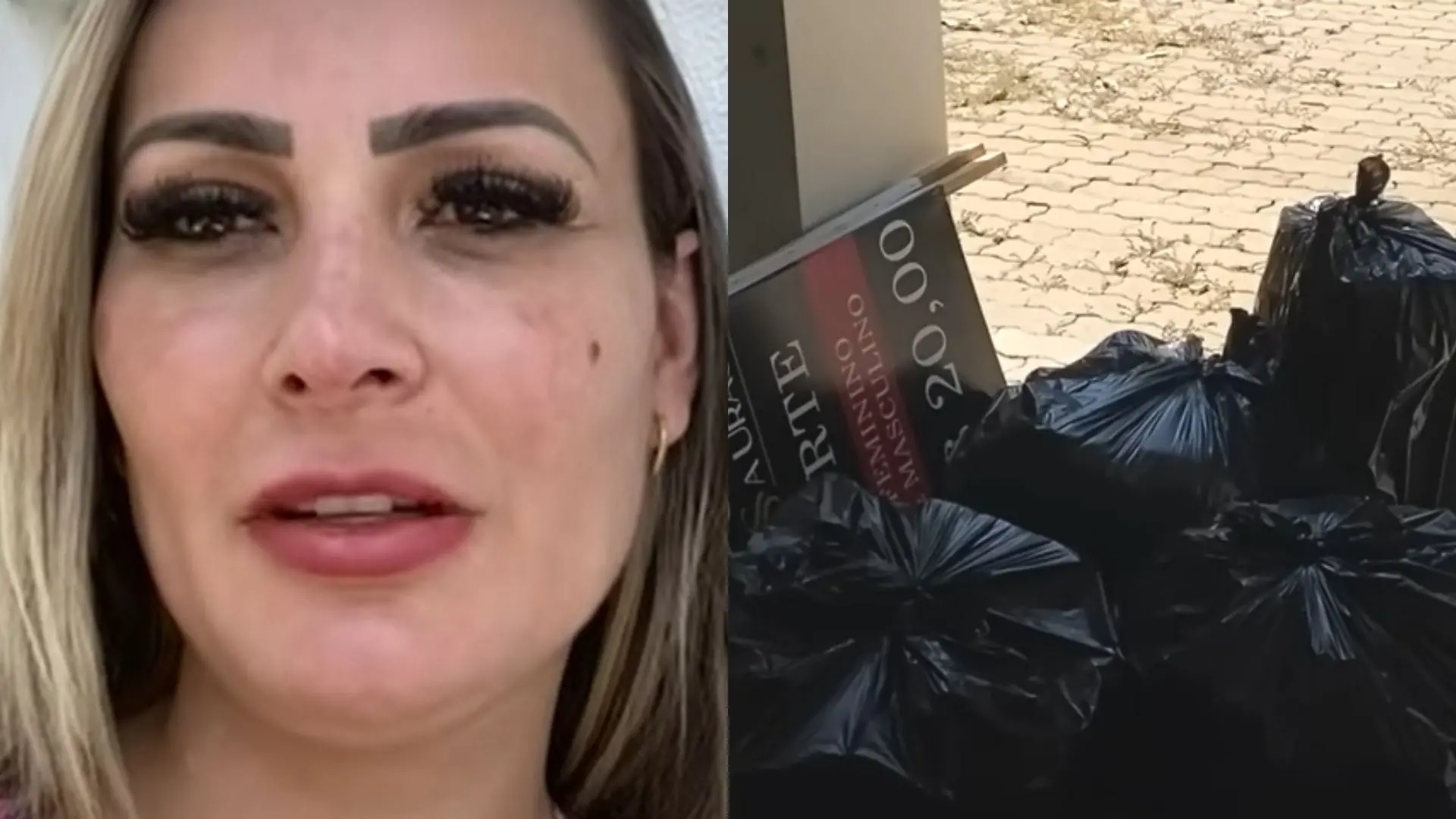 Andressa Urach diz que ex-marido, Thiago Lopes, jogou suas coisas na rua