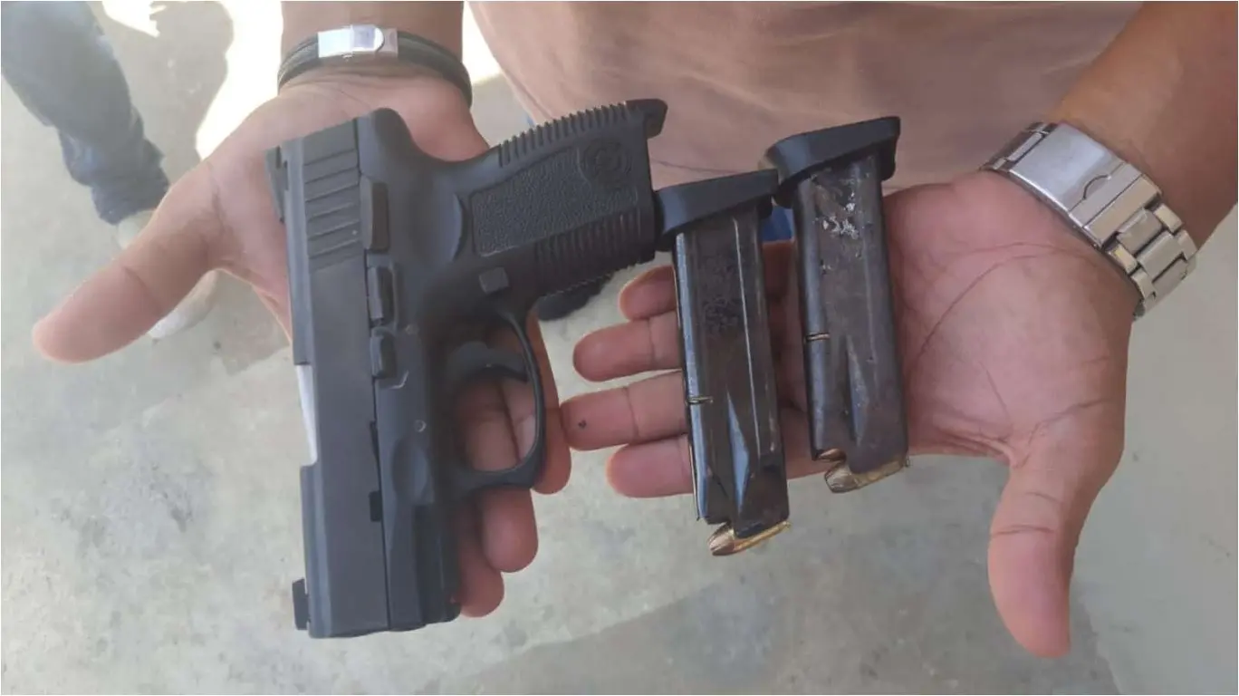 Arma apreendida durante operação policial