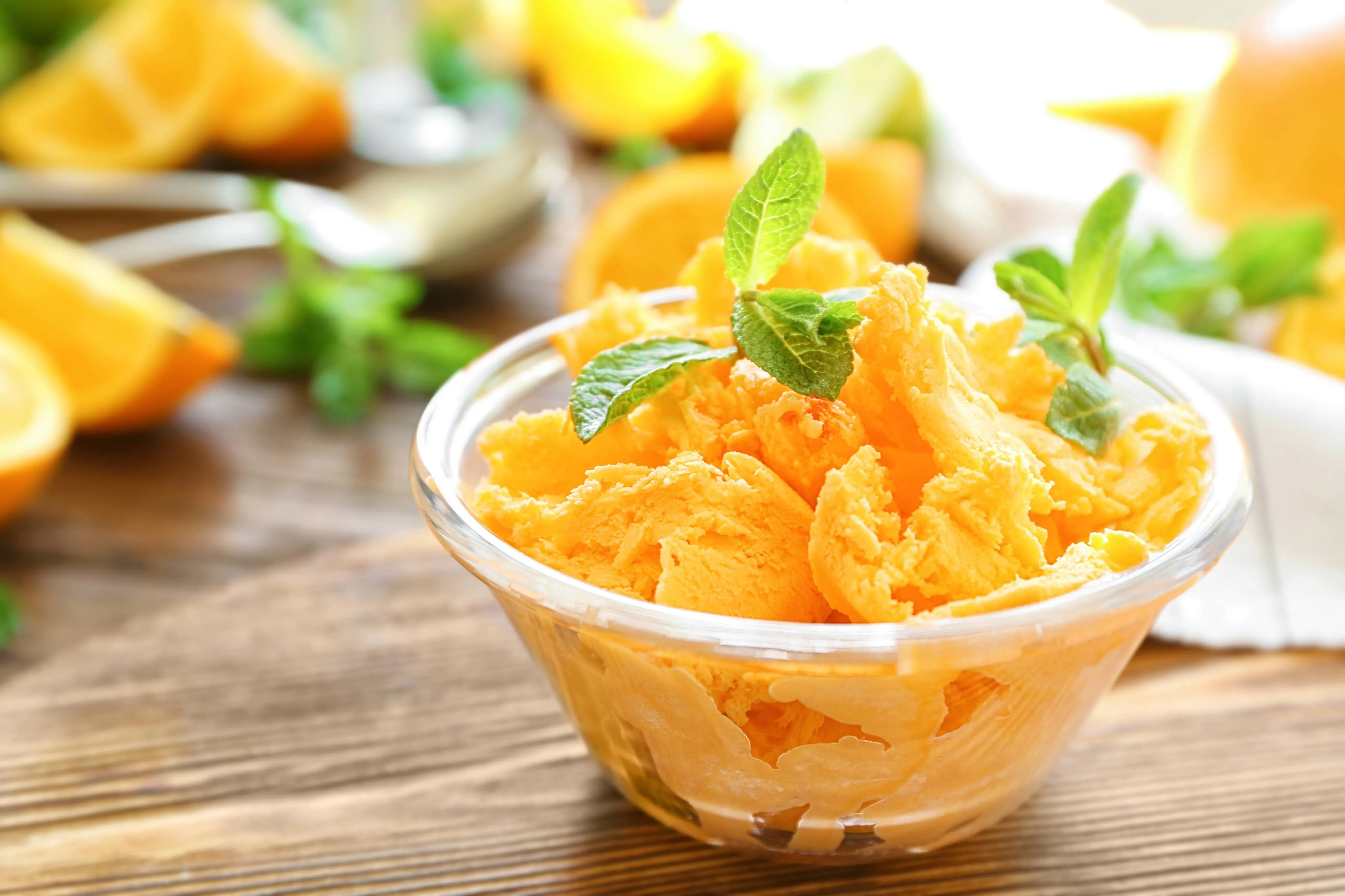Sorvete de laranja