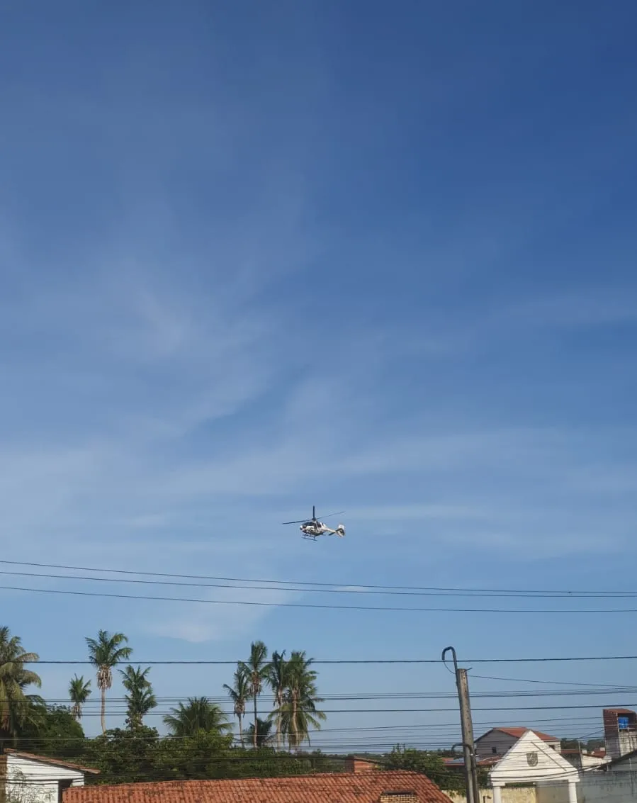 Aeronave da Ciopaer esteve no local