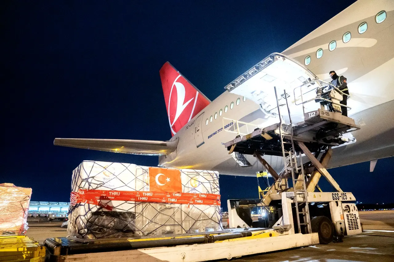 Além dos cachorrinhos em primeira classe, paletes com toneladas de doações para os afetados pelo terremoto na Turquia são enviados pela Turkish Airlines.