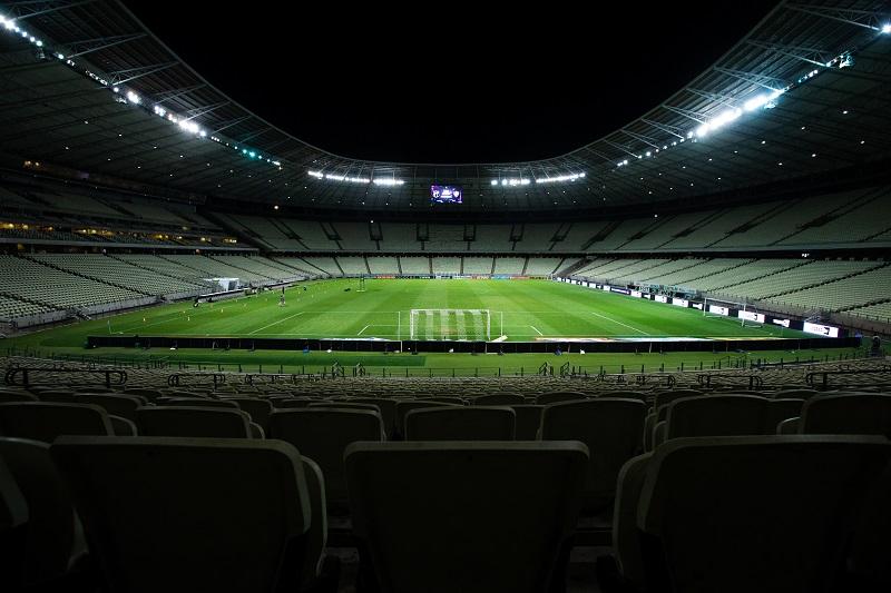 Imagem mostra estádio de futebol