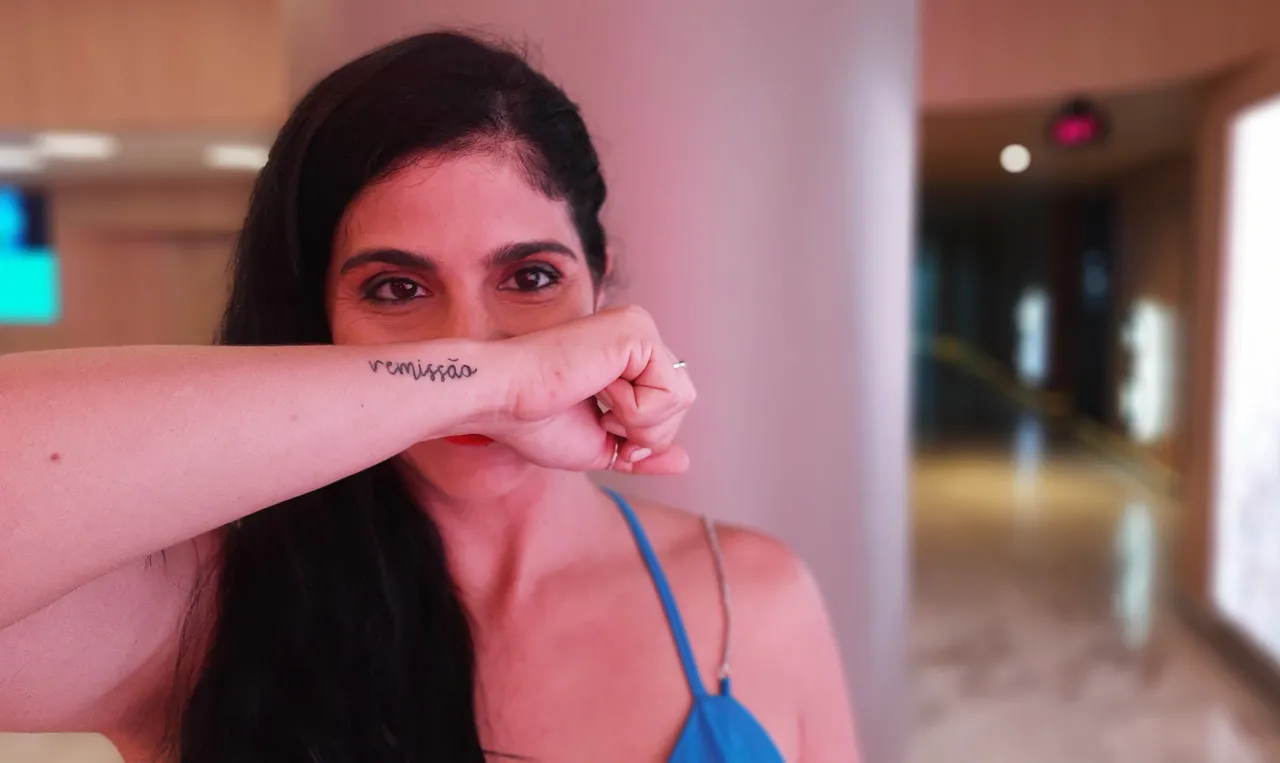 Remissão - tatuagem como lembrete diário da conquista