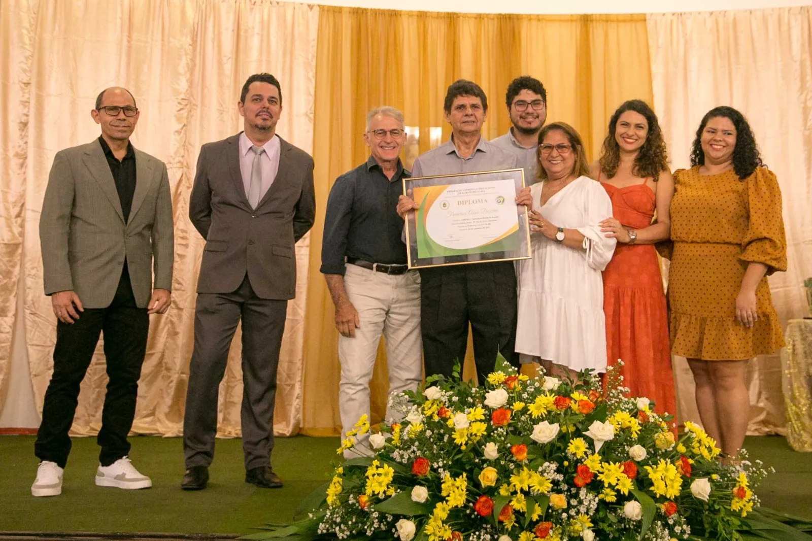 Francisco Assis Bezerra recebeu o diploma de 9º Dan.