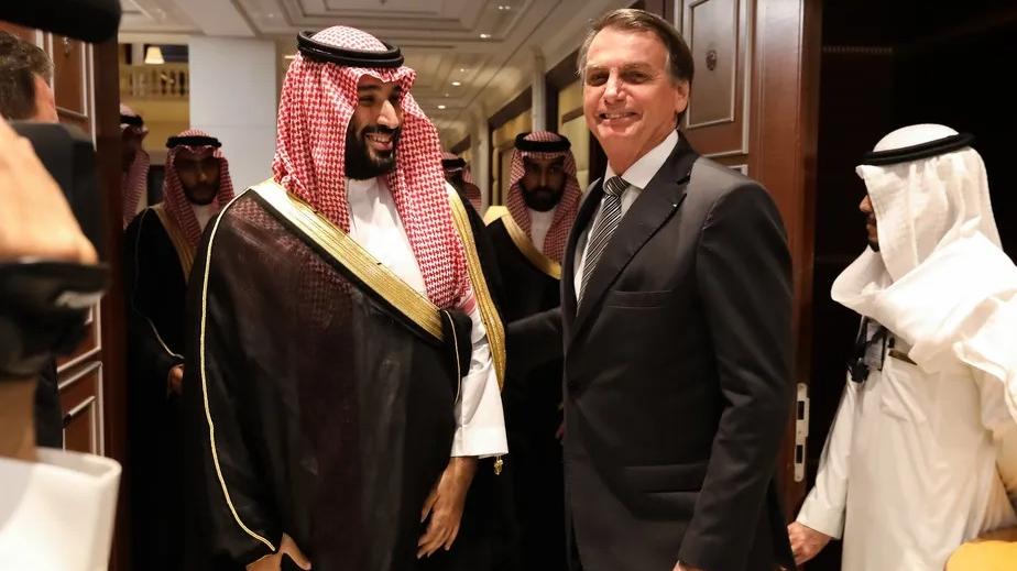 Bolsonaro durante visita à Arábia Saudita