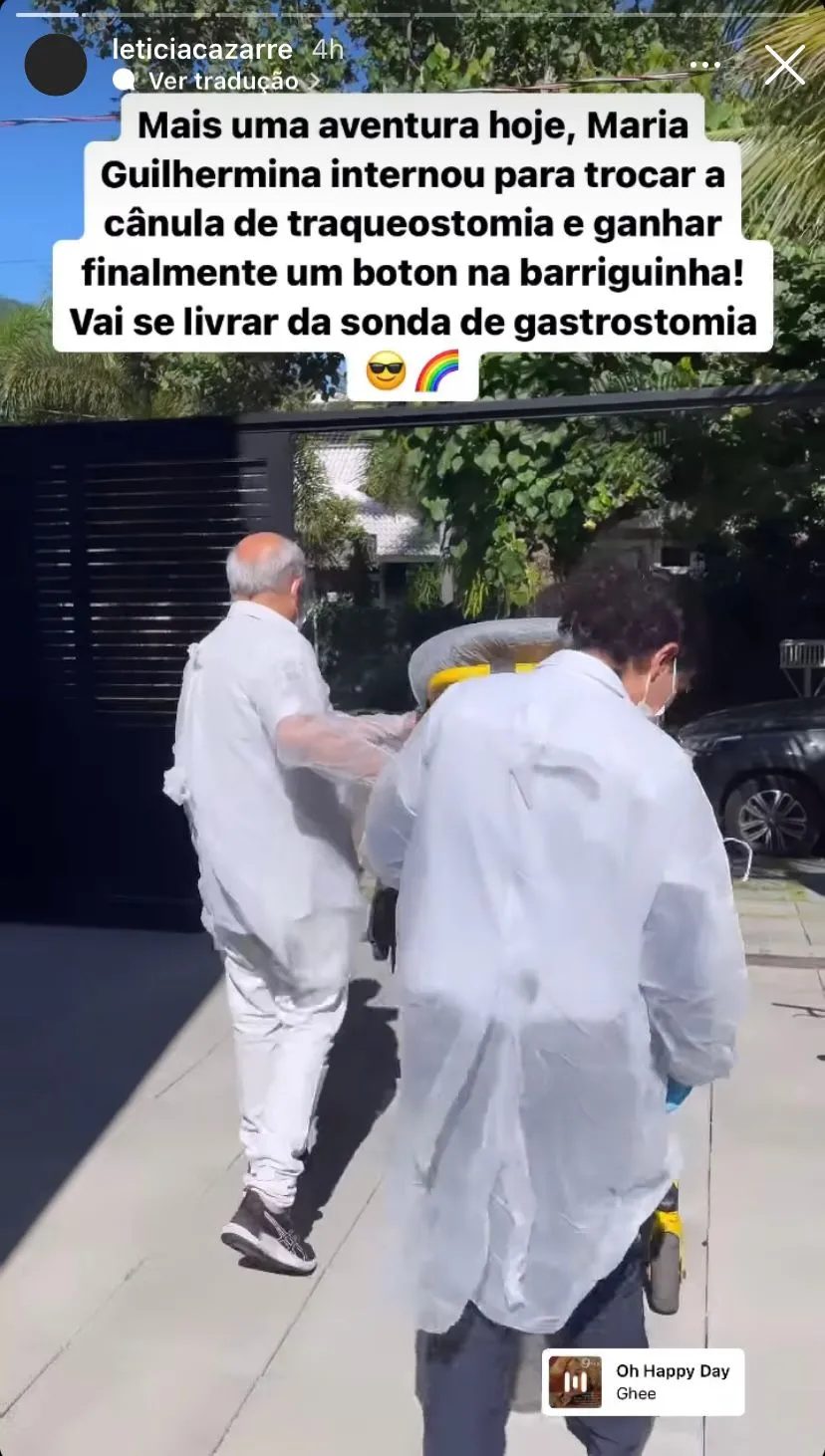 Bebê já passou por diversas cirurgias durante o período no hospital