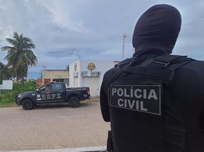 Agente da Polícia Civil do Rio Grande do Norte e viatura do BOPE