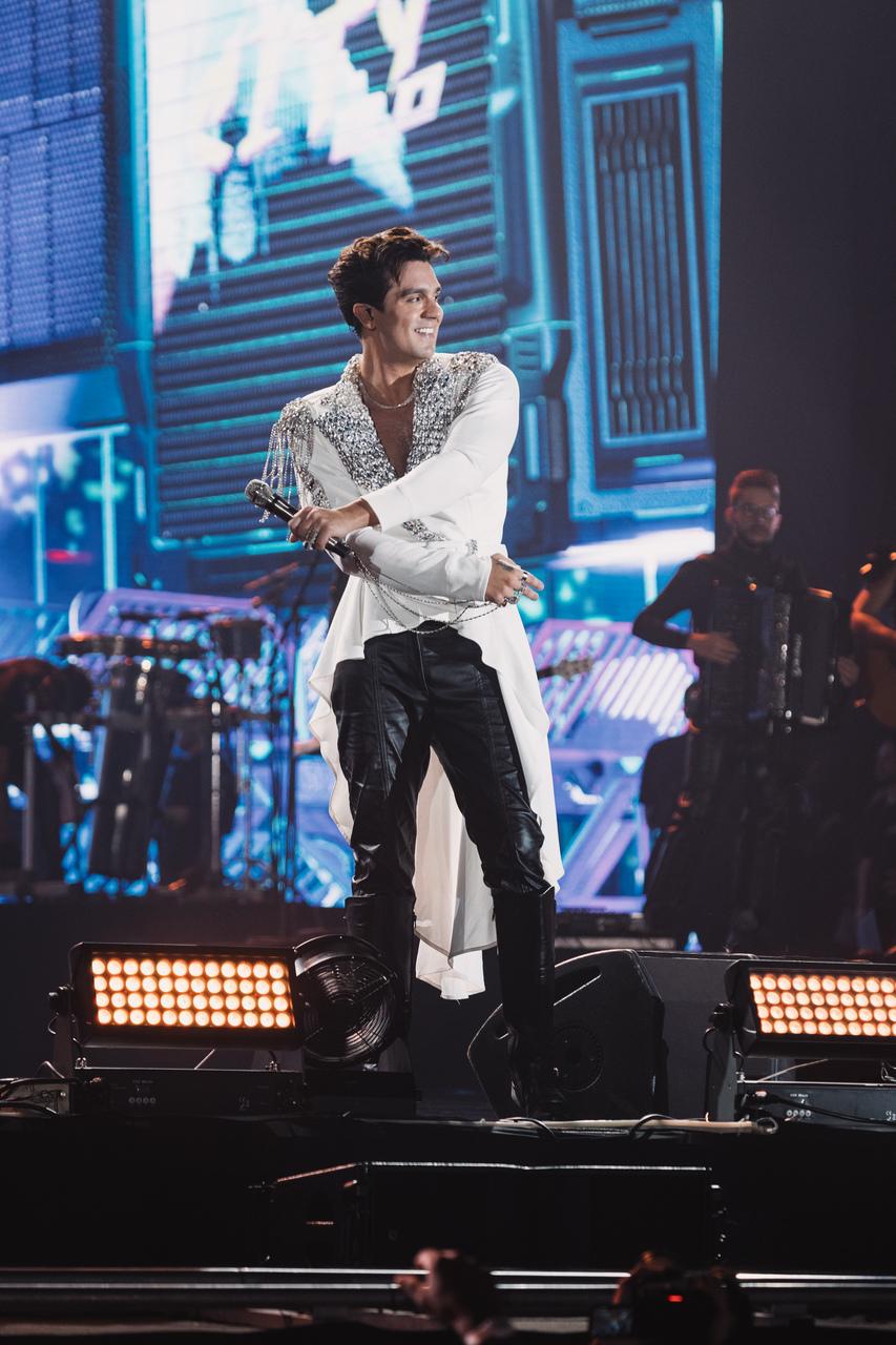 Luan Santana em gravação de DVD