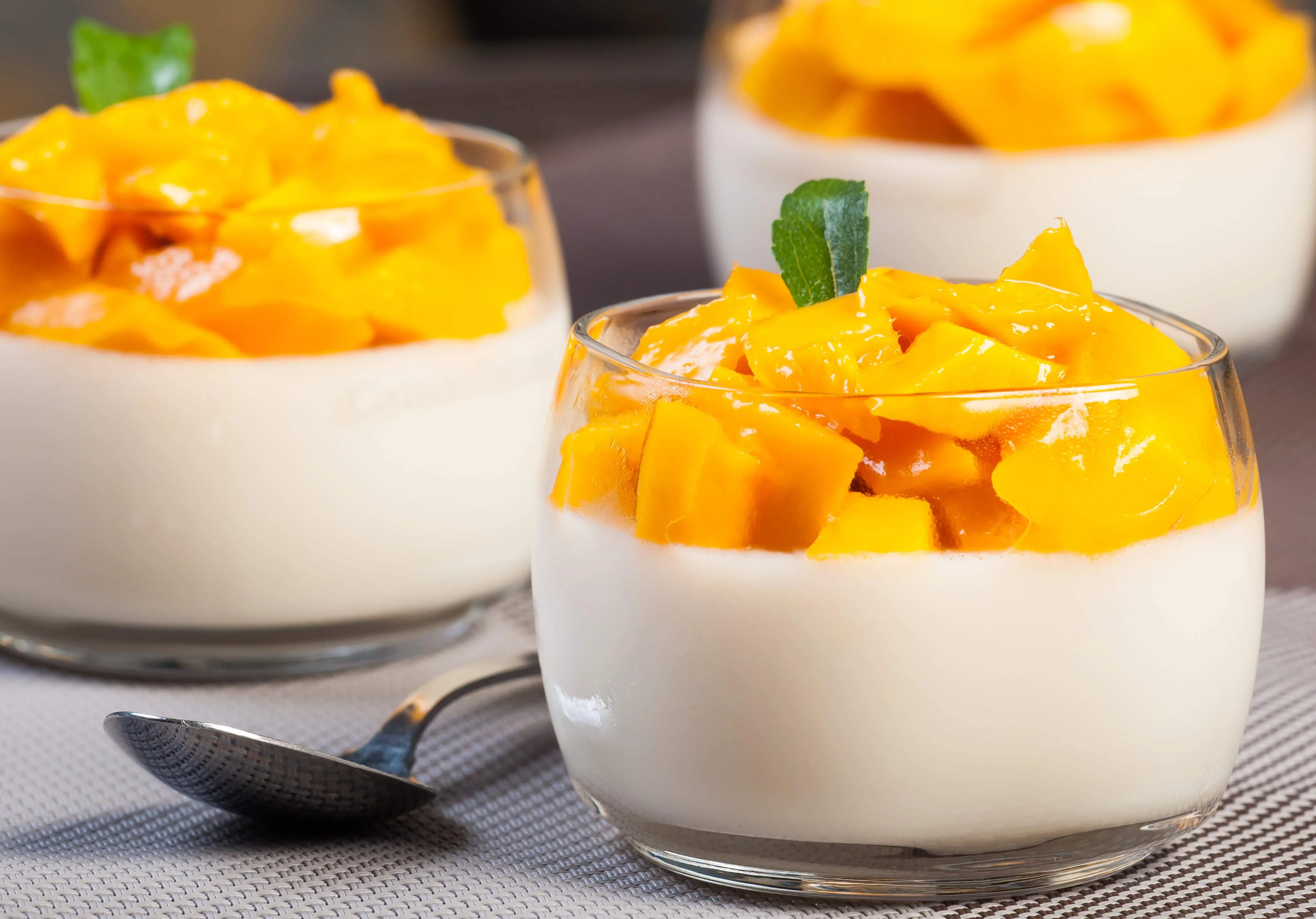 Mousse de manga é uma sobremesa cremosa
