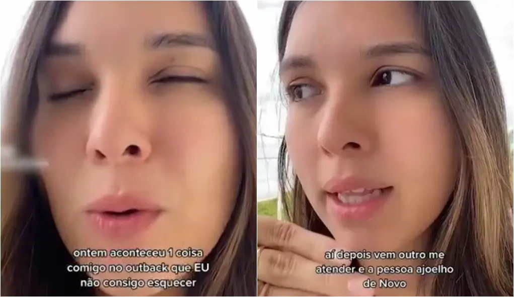 Montagem de fotos mostra advogada denunciando caso em Outback