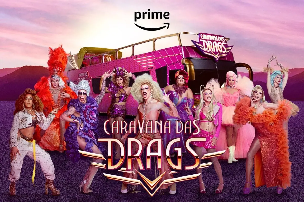 Pôster de divulgação de caravana das drags