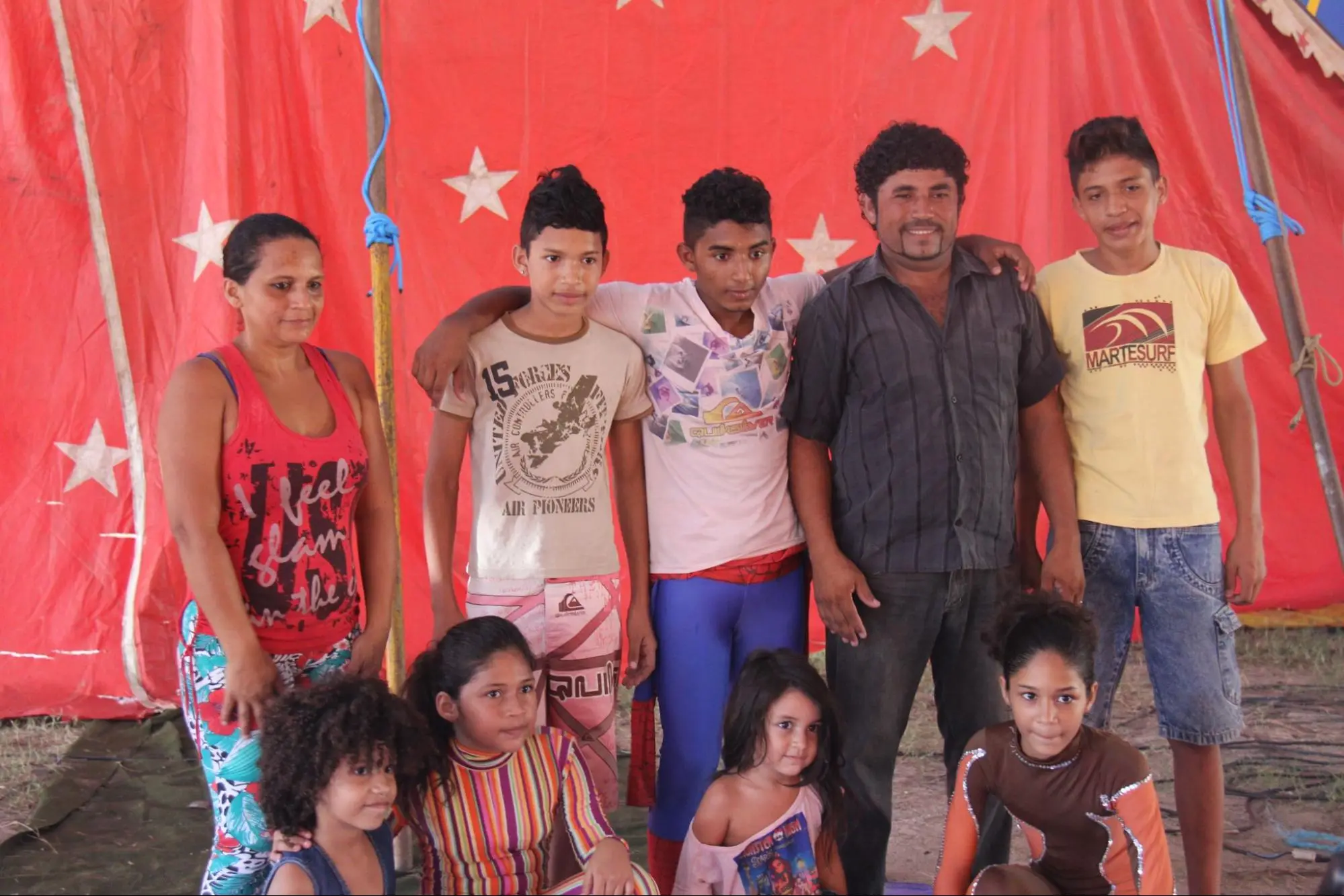 Família de Círio no Circo Mirtes, em 2016