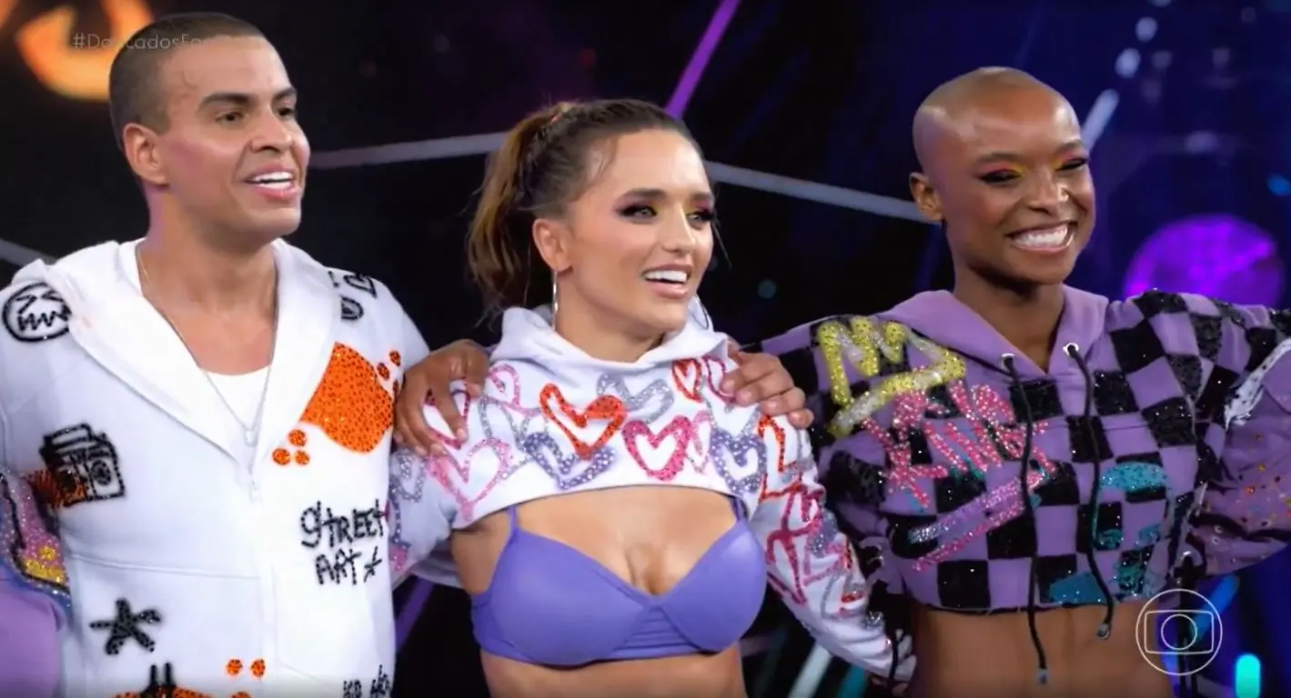 rafa kaliman durante participação na dança dos famosos