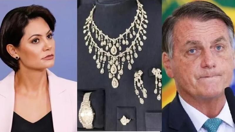 Bolsonaro levou 3 conjunto de joias incluindo Rolex com