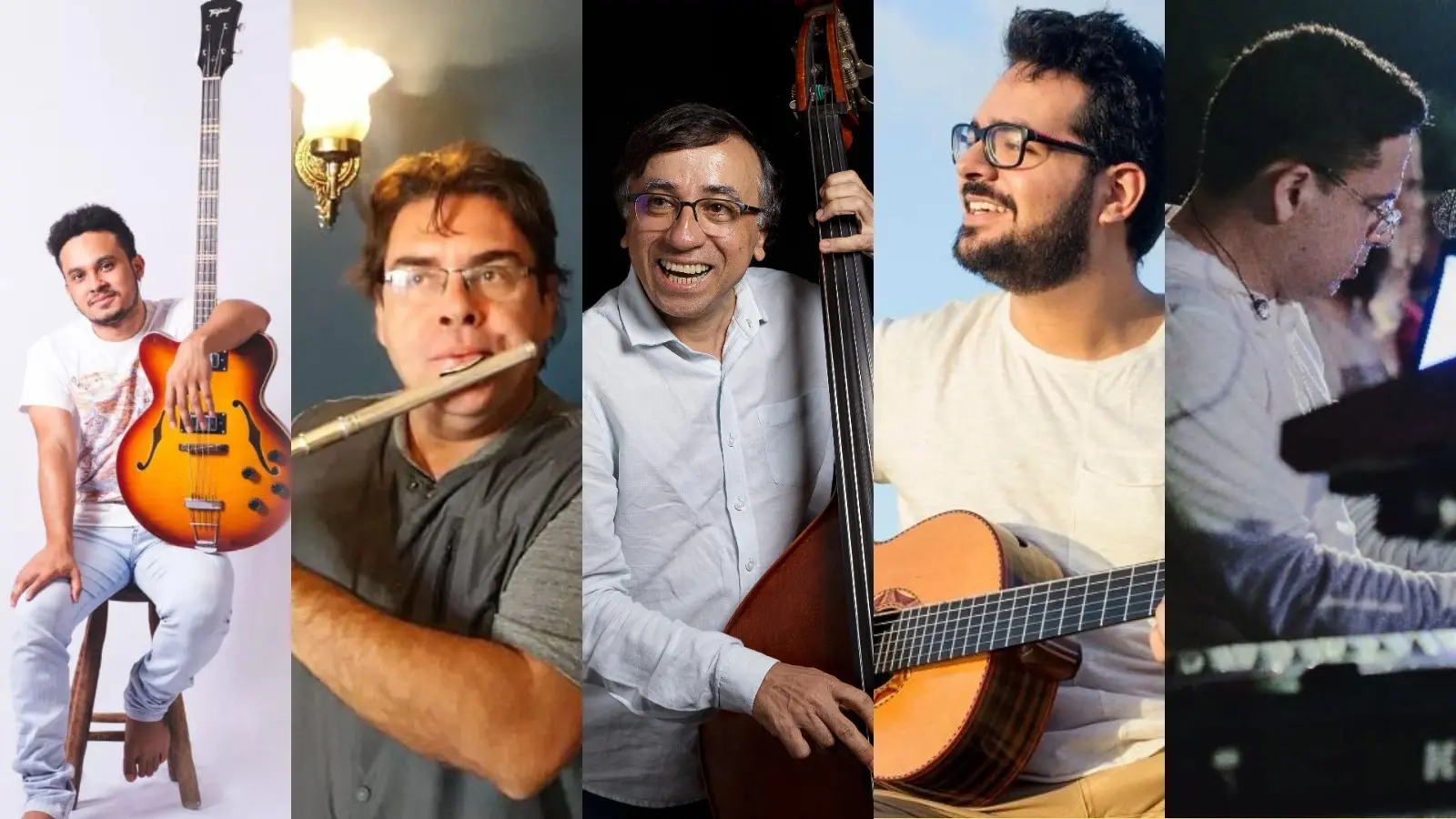 Michael Pipoquinha (Bia Borges), Moacir Bedê (Divulgação), Jorge Helder (Nelson Faria), Cainã Cavalcante (Divulgação) e Hérlon Robson (Divulgação)