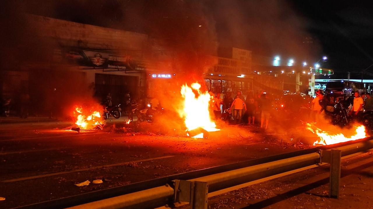 Manifestação BR-116 realizada em Fortaleza em 31 de outubro de 2023