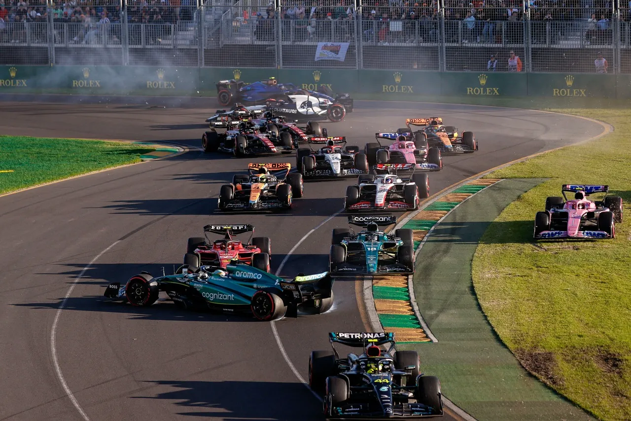 O GP da Austrália teve uma série de incidentes da pista