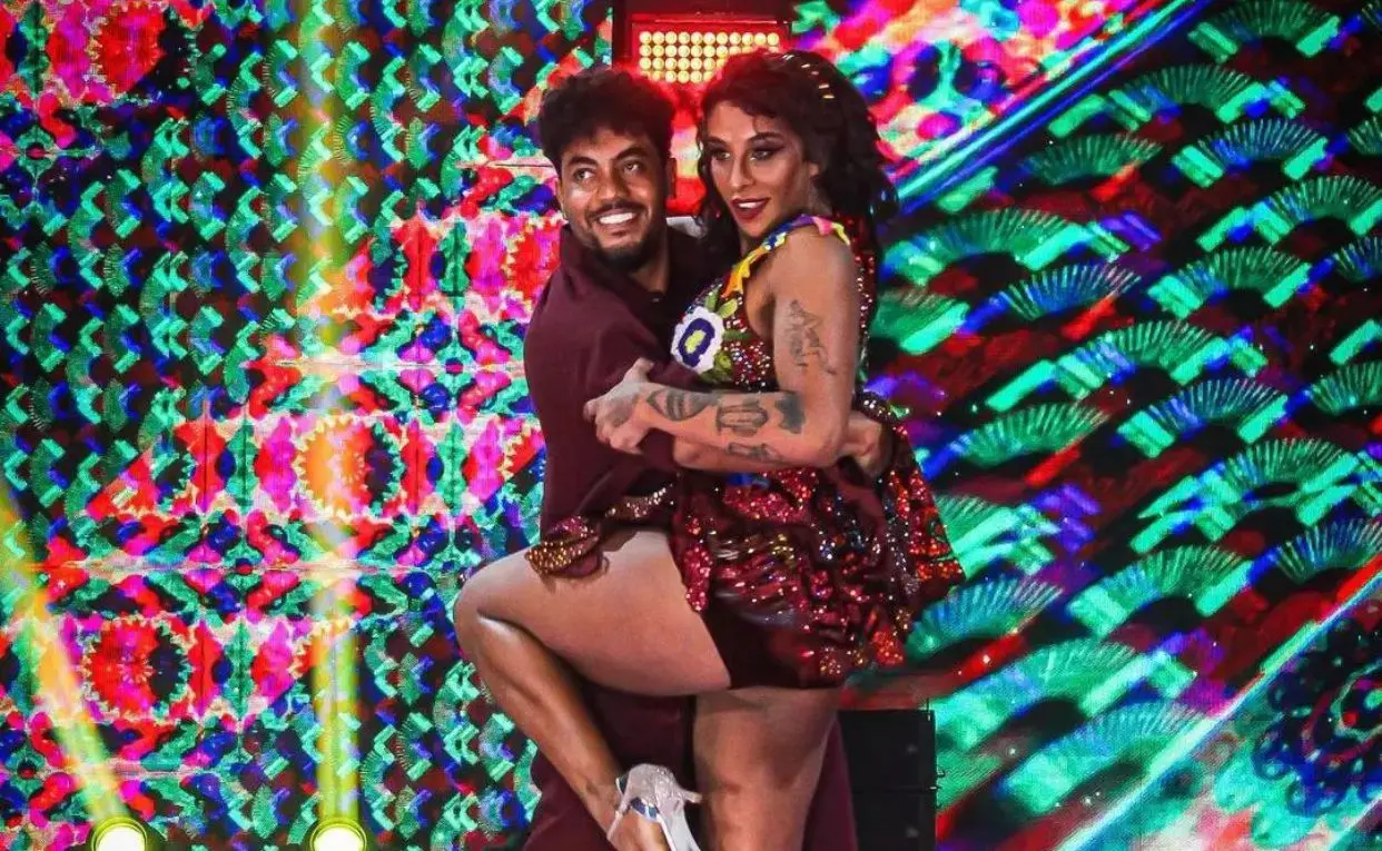 A artista Linn da Quebrada foi eliminada ao lado do dançarino Hugo Frade