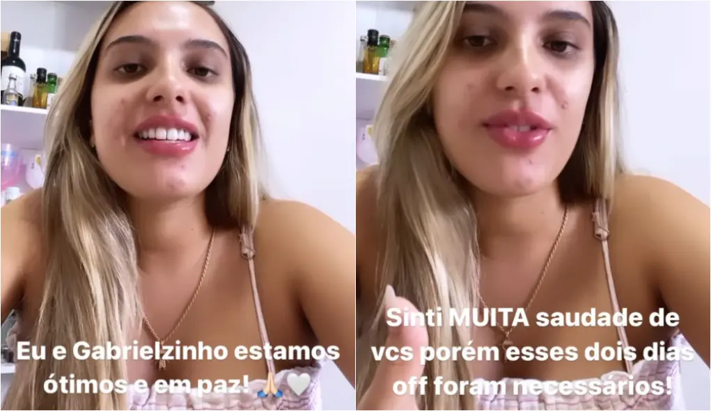 Prints de stories da influenciadora Mellody Barreto