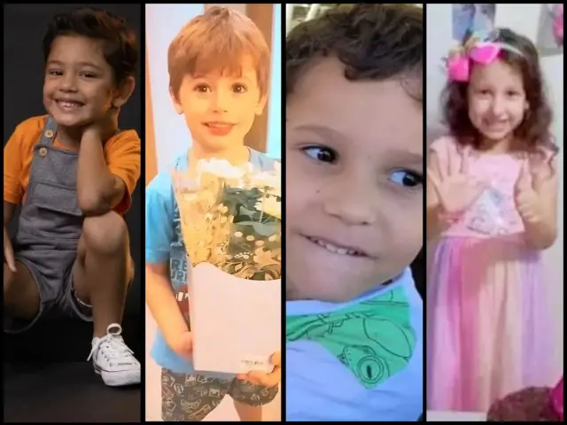 Enzo, Bernardo Pabst, Bernardo Cunha e Larissa Maia