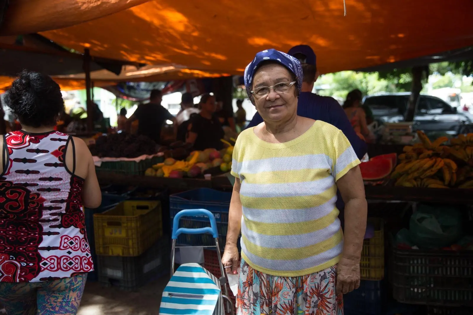 Consumidora na feira