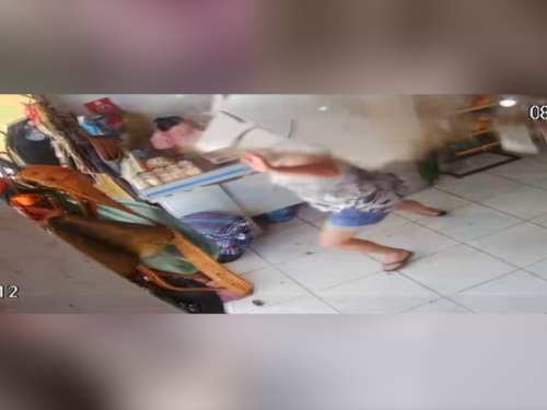 Teto, forro, desaba, chuva, Jaguaruana, Ceará