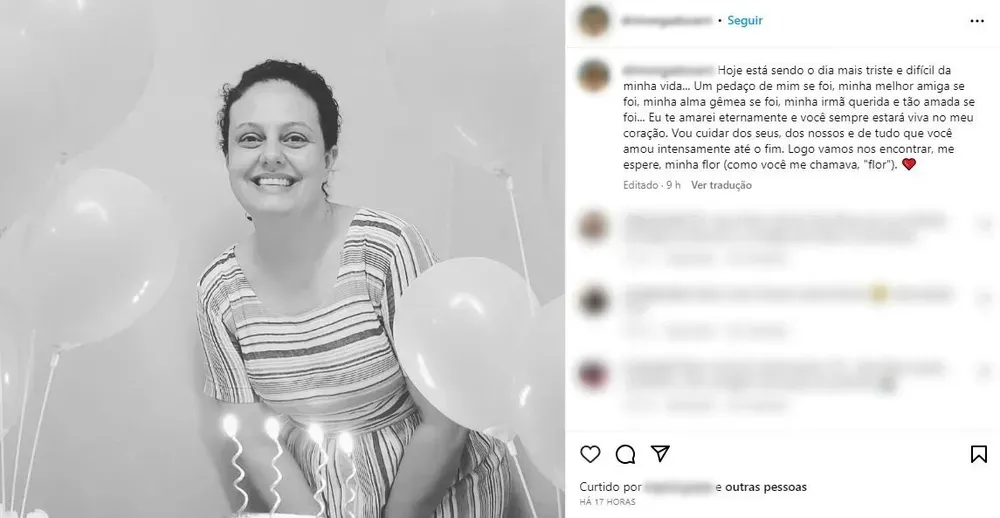 Irmã de mulher que morreu após descer de tobogã em parque de São Roque publica homenagem nas redes sociais