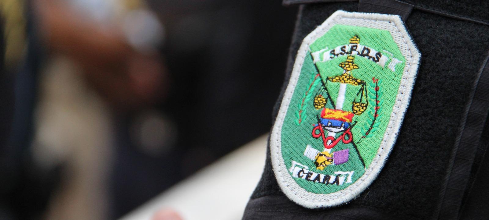 Bracelete de policial da SSPDS do Ceará