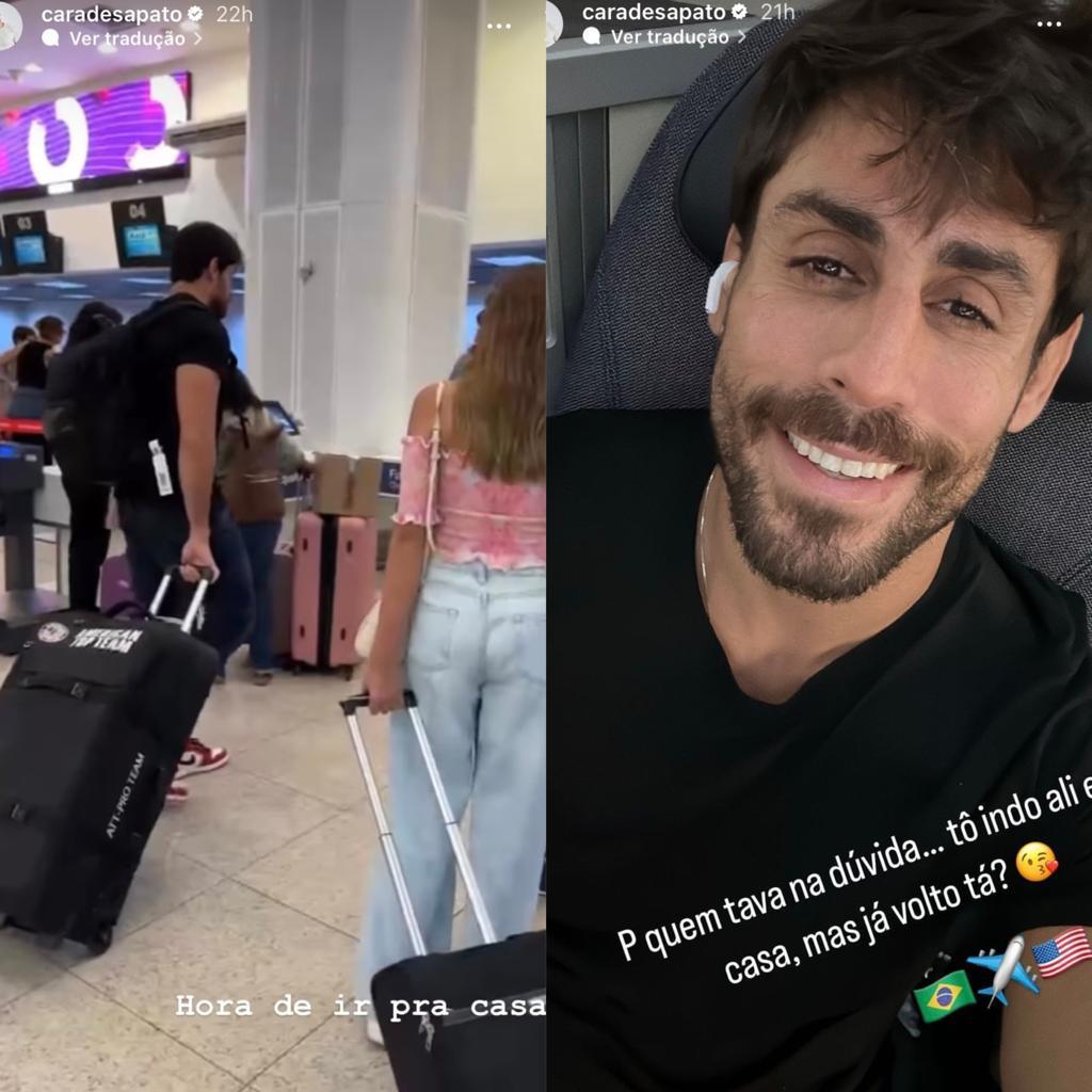 Cara de Sapato no aeroporto de Santos Dumont, com destino a Flórida