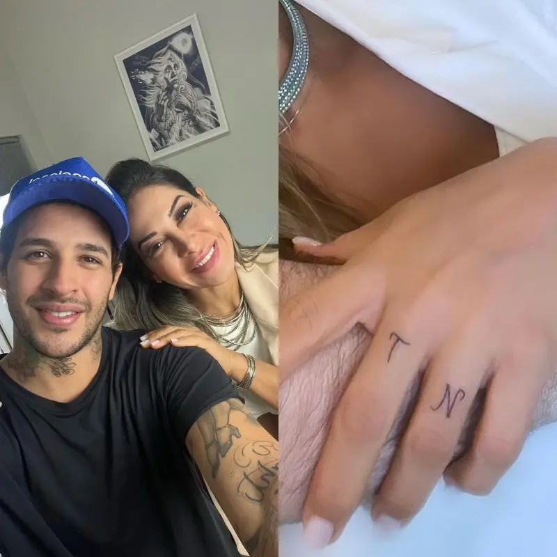 Maira e o ex-BBB Rafinha