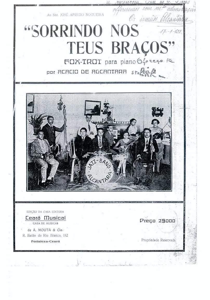 Capa da  partitura da música 