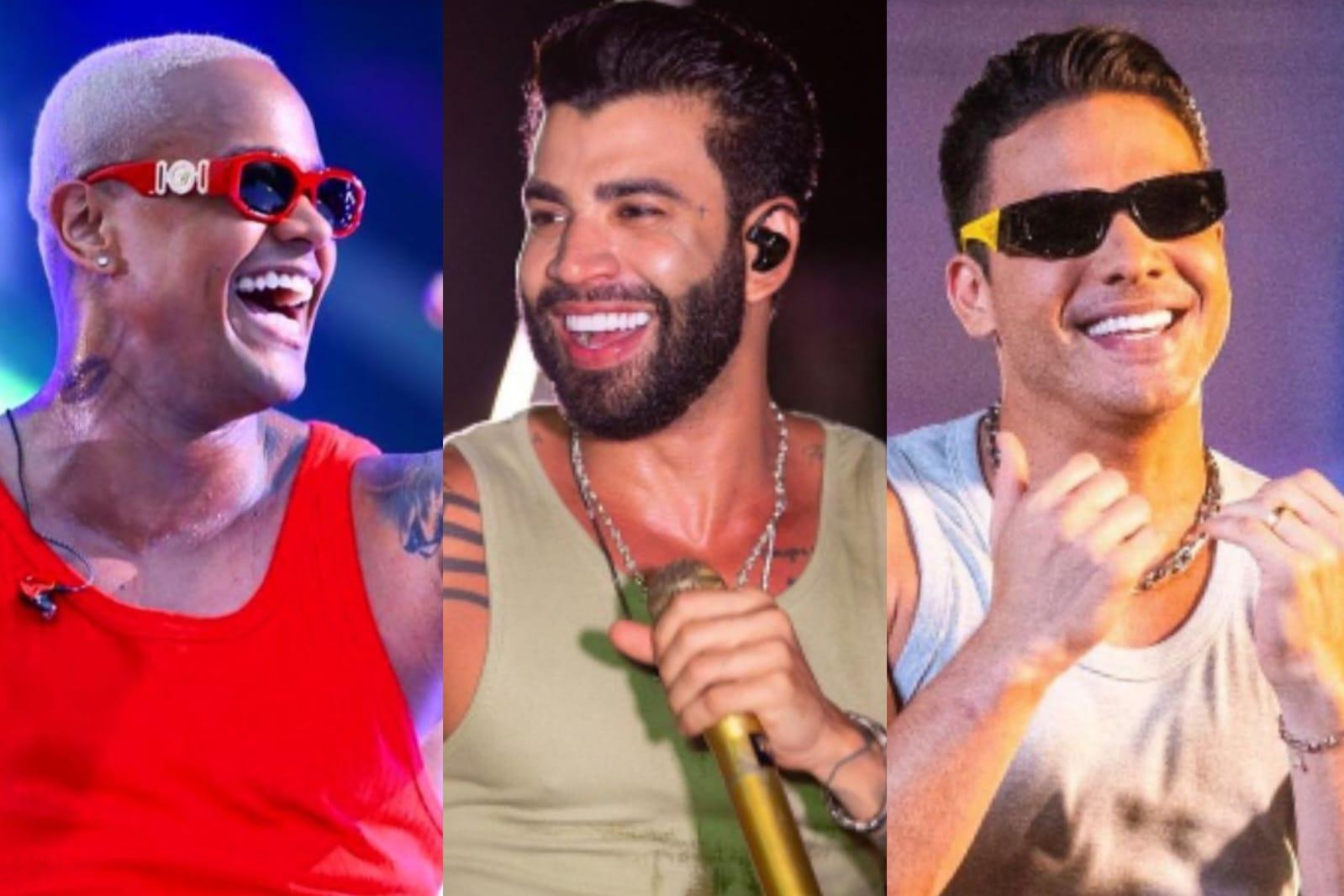 Léo Santana, Gusttavo Lima e Wesley Safadão alguns dos intérpretes das canções mais executadas dos últimos cinco anos