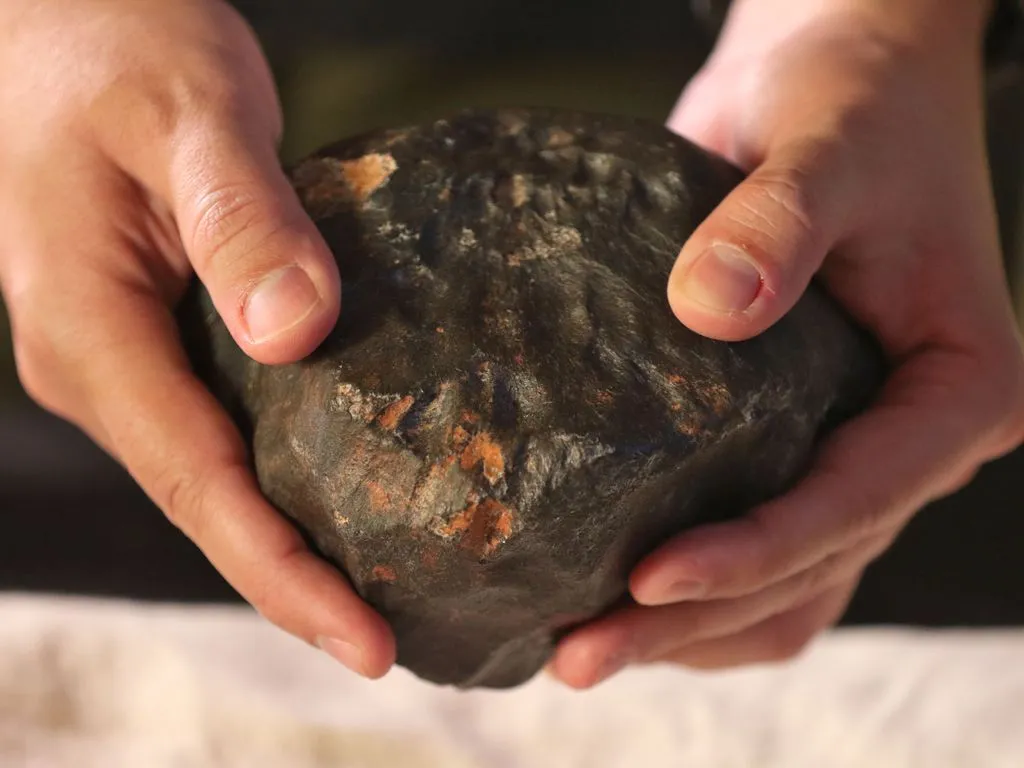 Apresentação do meteorito Santa Filomena