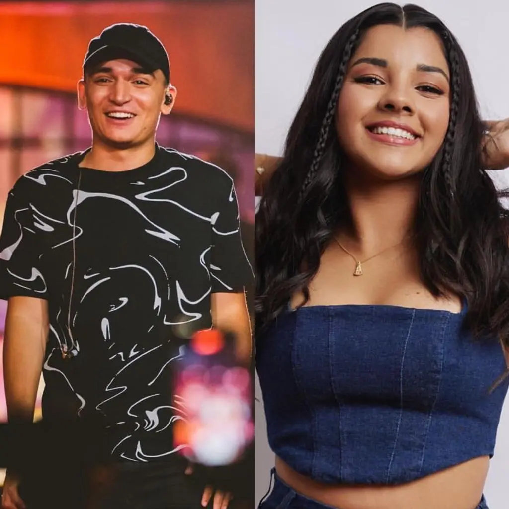 montagem com fotos de joão gomes e ary mirelle