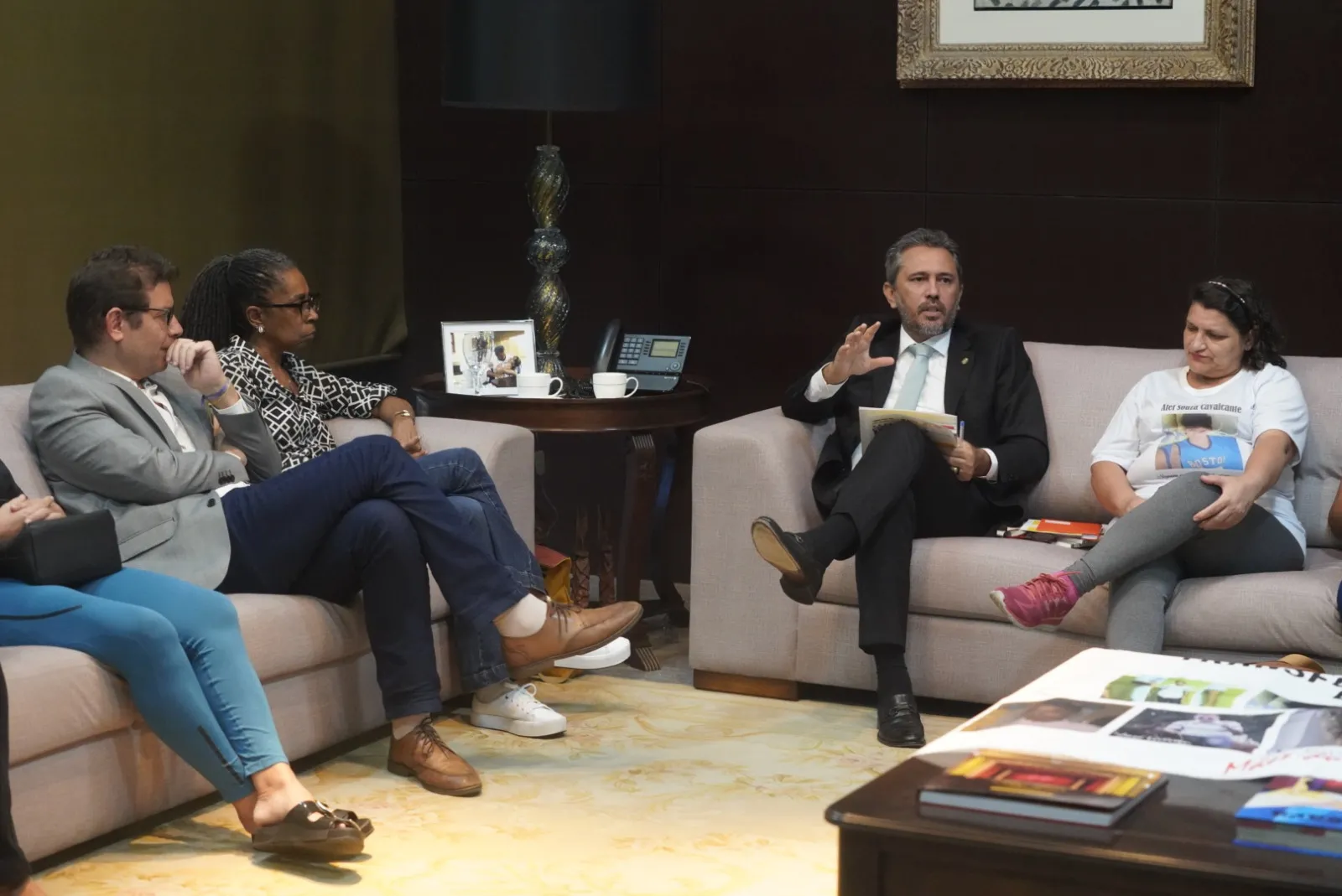 O encontro aconteceu no Palácio da Abolição