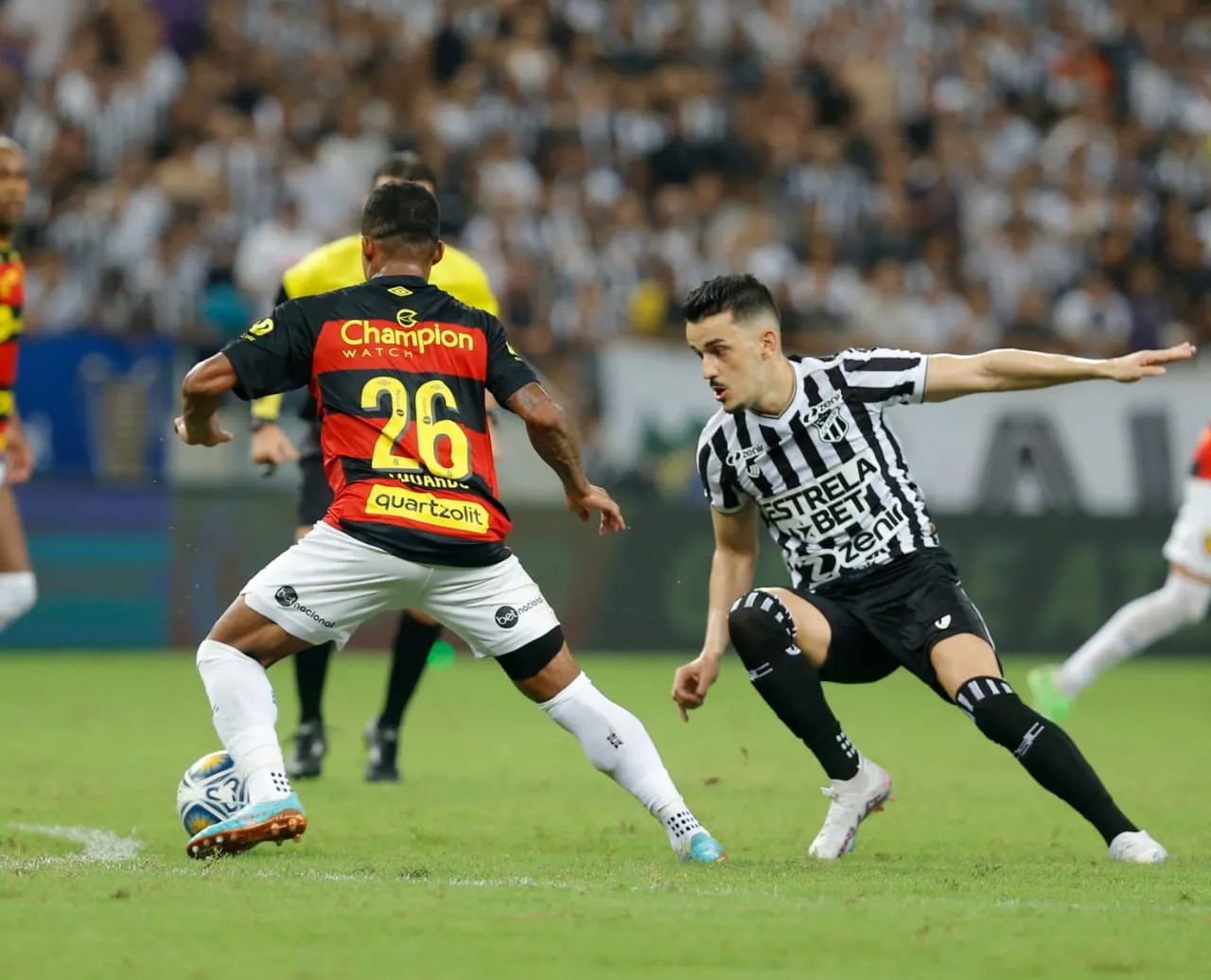 O Ceará caiu de rendimento na etapa final de jogo e sofreu um gol nos acréscimos