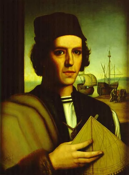 Retrato de Vicente Yáñez Pinzón pintado por Julio García Condoy (1899-1978)