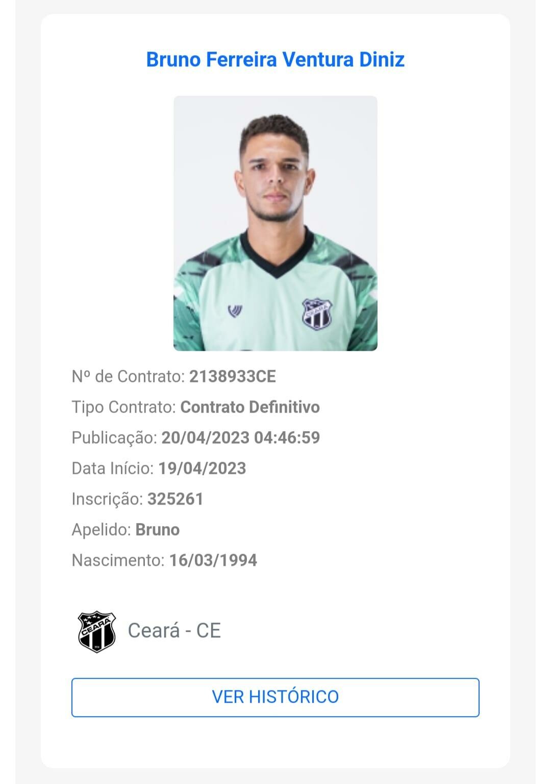 Perfil do Jogador