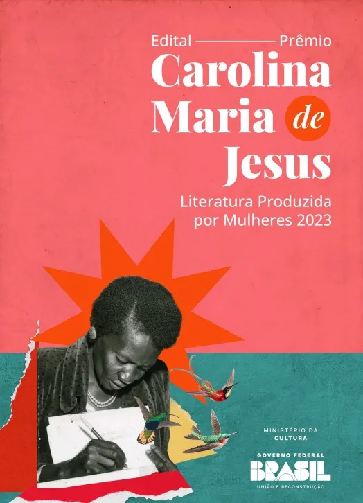 Capa do edital construído em parceria do ÍRIS e Secretaria de Formação, Livro e Leitura do Ministério da Cultura (MinC)