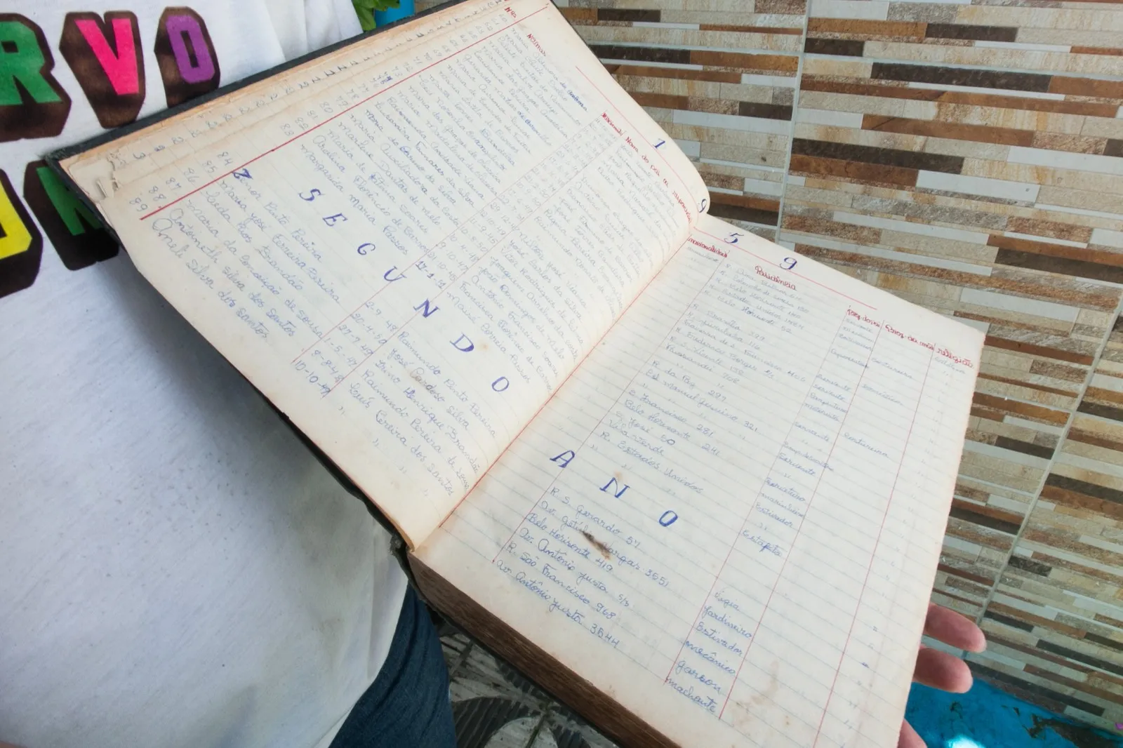 Datado dos anos 1950, peça do acervo resgata passos da primeira escola da região