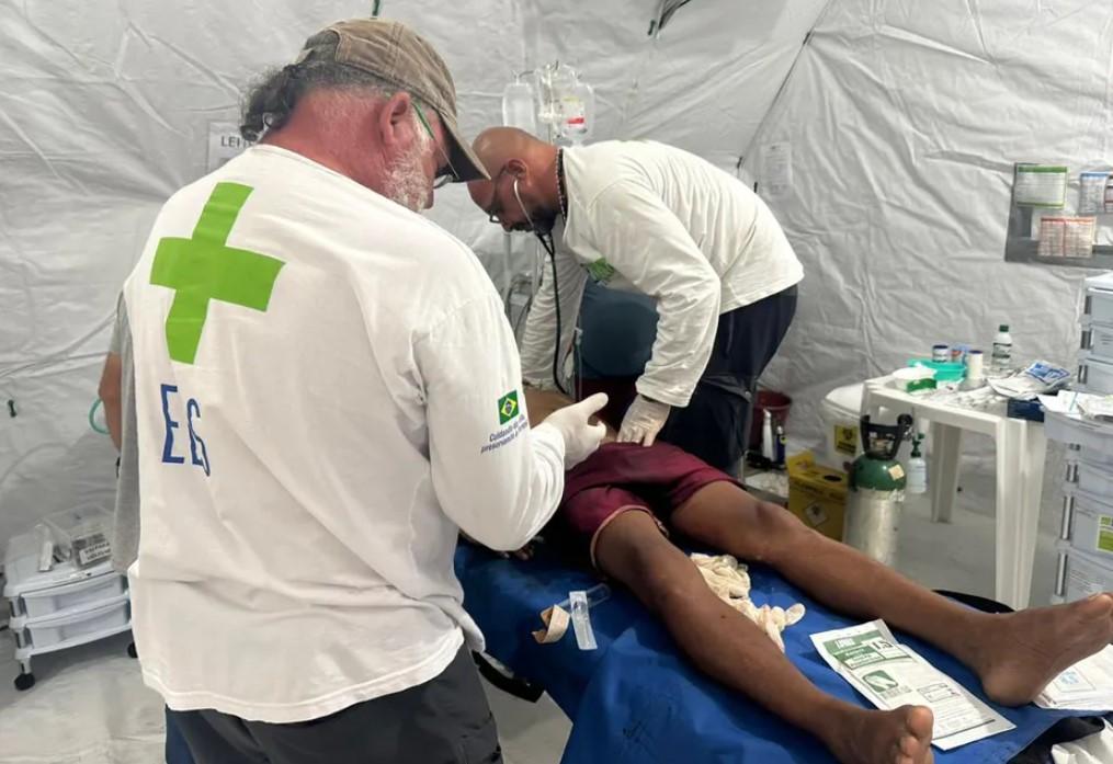 comunidade Uxiu, território Yanomami localizado em Roraima