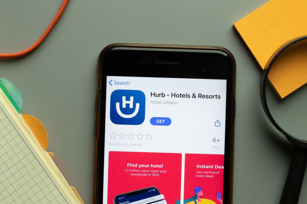 interface para baixar aplicativo da hurb em celular