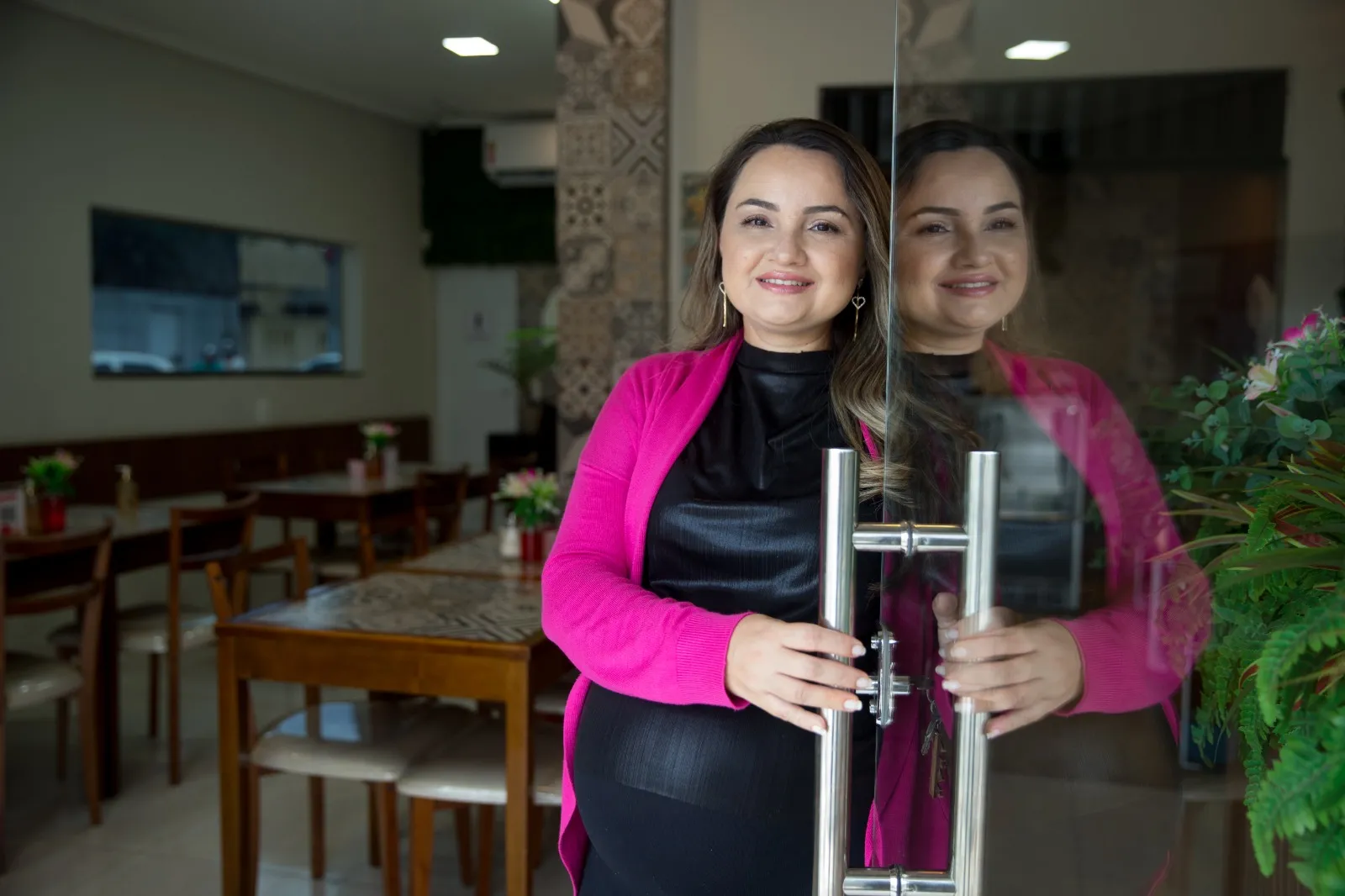 A empreendedora abriu sua cafeteria há exatamente um ano, no Dia das Mães, o que tornou para ela a data ainda mais especial
