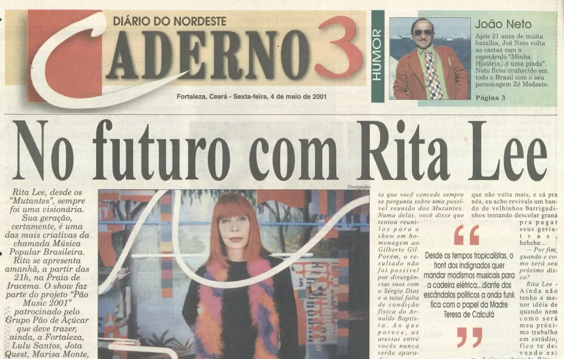 Matéria publicada em 4 de maio de 2001