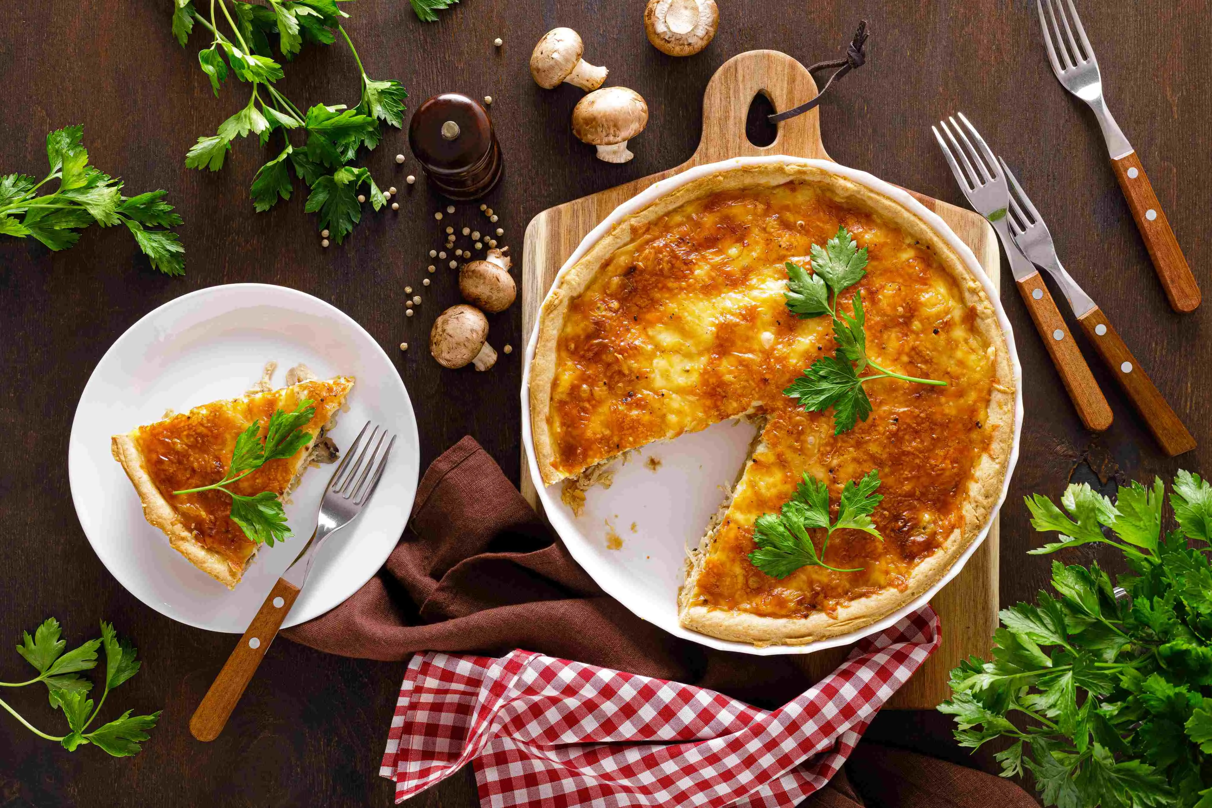 A torta de frango é um dos pratos inseridos na lista
