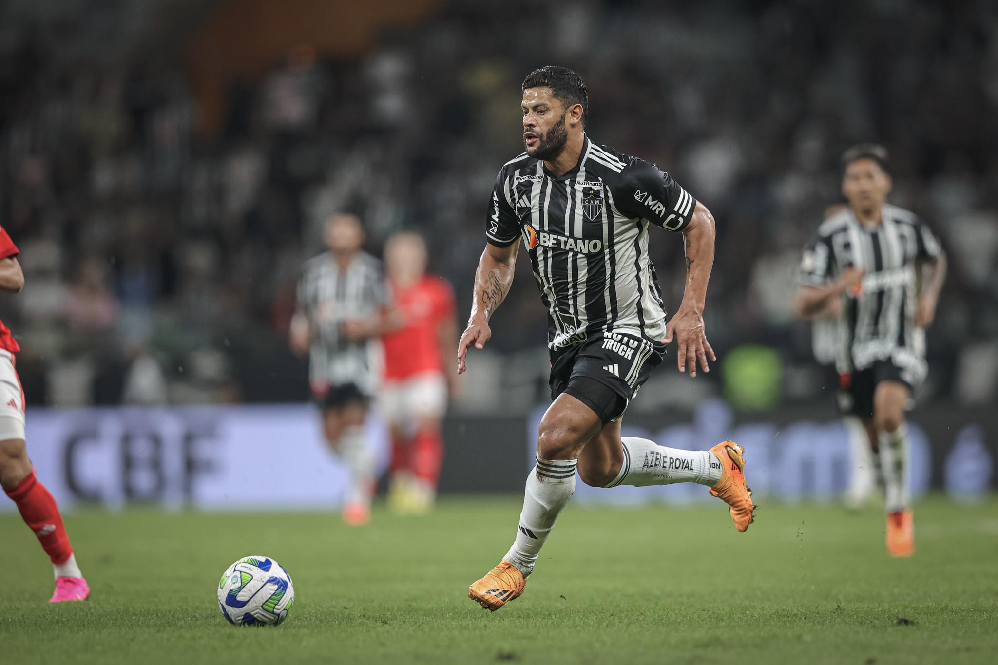 Foto de Hulk, jogador do Atlético-MG, durante jogo contra o Internacional